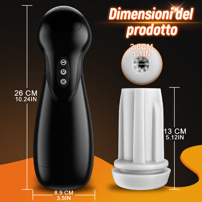 SolaceX - Evolution-8 Succhiare 10 Vibrare One Touch Orgasmo Masturbatore digitale a vuoto