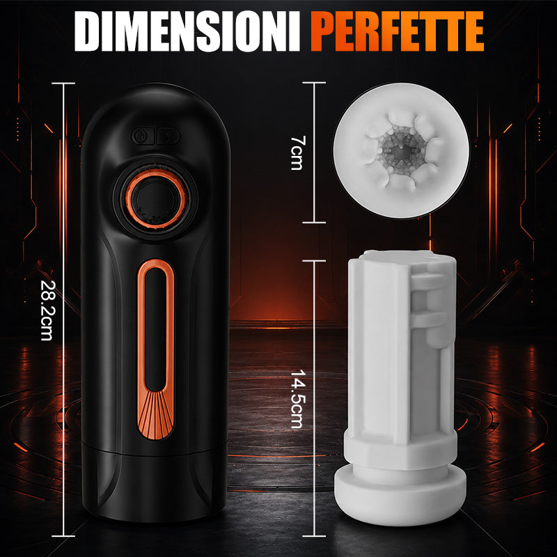 Alien - 5 IN 1 Masturbatore Cup High-Tech Suzione+Telescopico+Riscaldamento