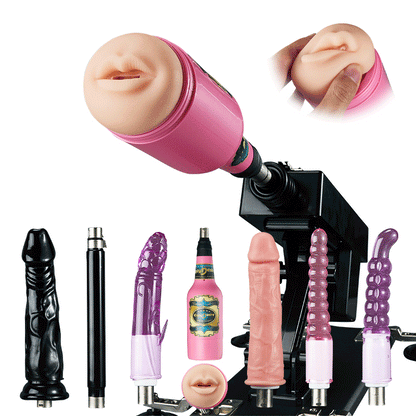 Azax - Piacere estremo con la macchina del sesso più apprezzata - 7 accessori, spinta automatica, amore anale
