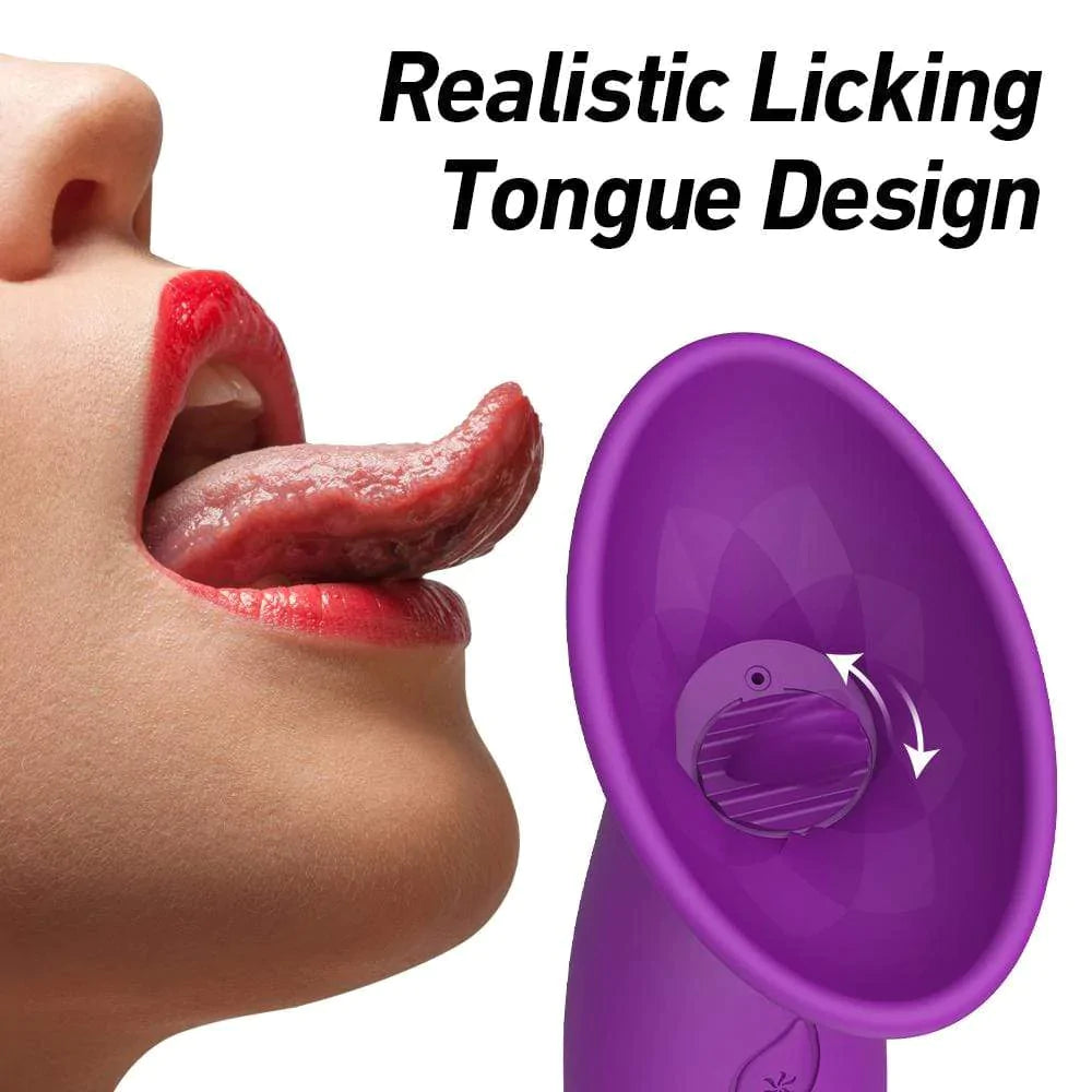Succhia clitoride ＆ Leccate di lingua Vibratore