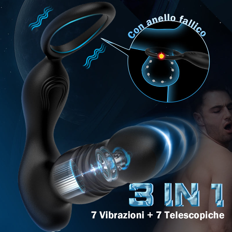 Palos Massaggiatore prostatico 7 Vibrazioni 7 Telescopiche